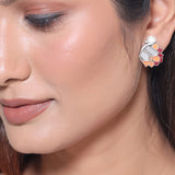 Thikri Bird Motif Stud Earrings