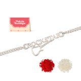 Stylish ROCKSTAR Silver Tone Bracelet Rakhi | Voylla Rakhi
