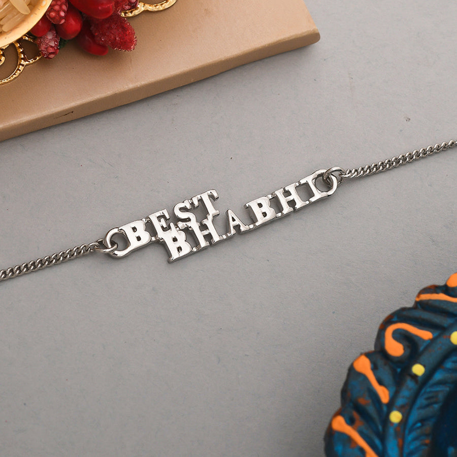 Silver Tone Best Bhabhi Rakhi | Voylla Rakhi