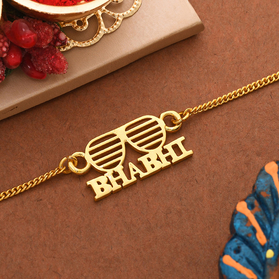 Gold Tone Bhabhi Bracelet Rakhi | Voylla Rakhi