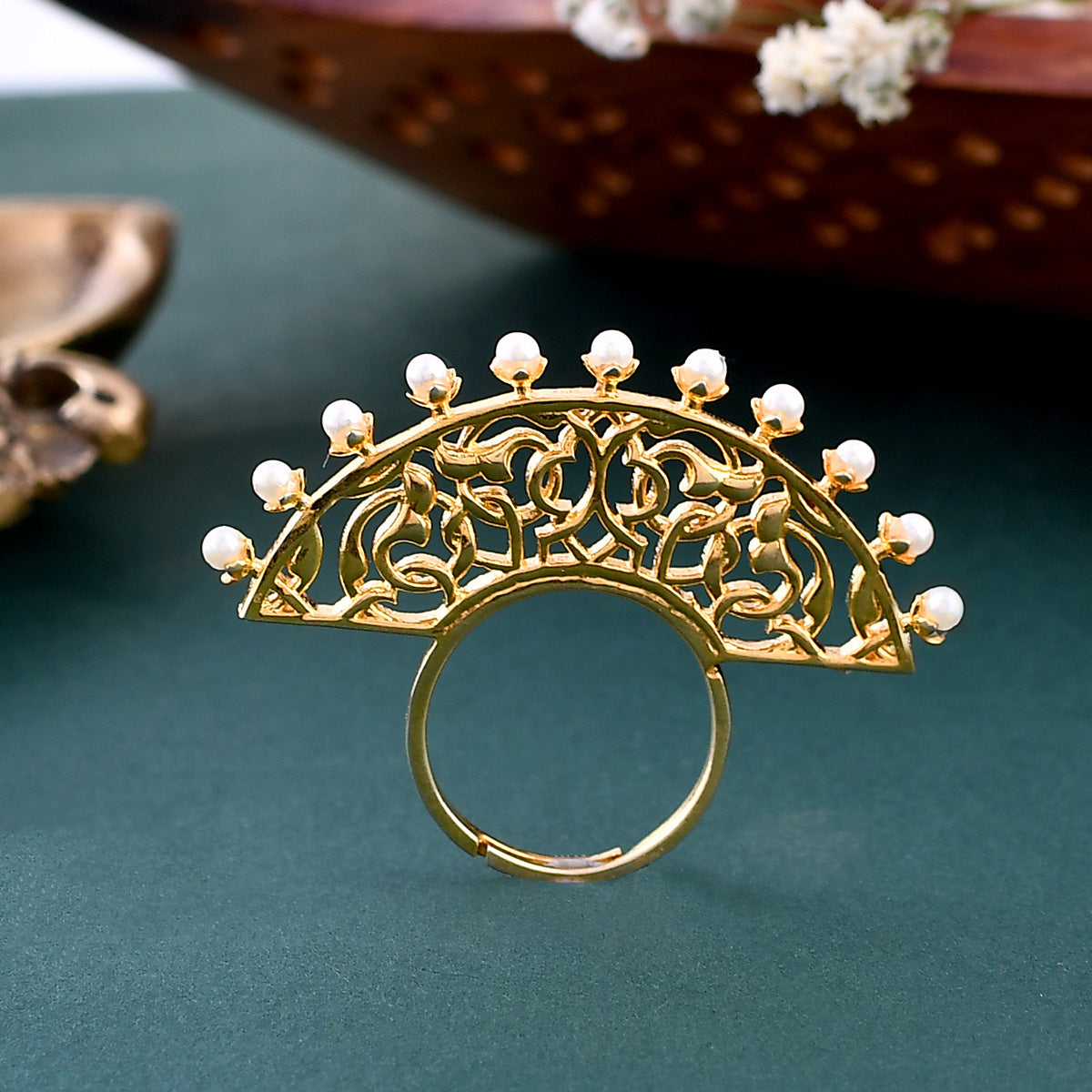 Buy Traditional Toe Ring Daily Wear Gold Design Solid Adjustable Metti  |Bichiya Design Online
