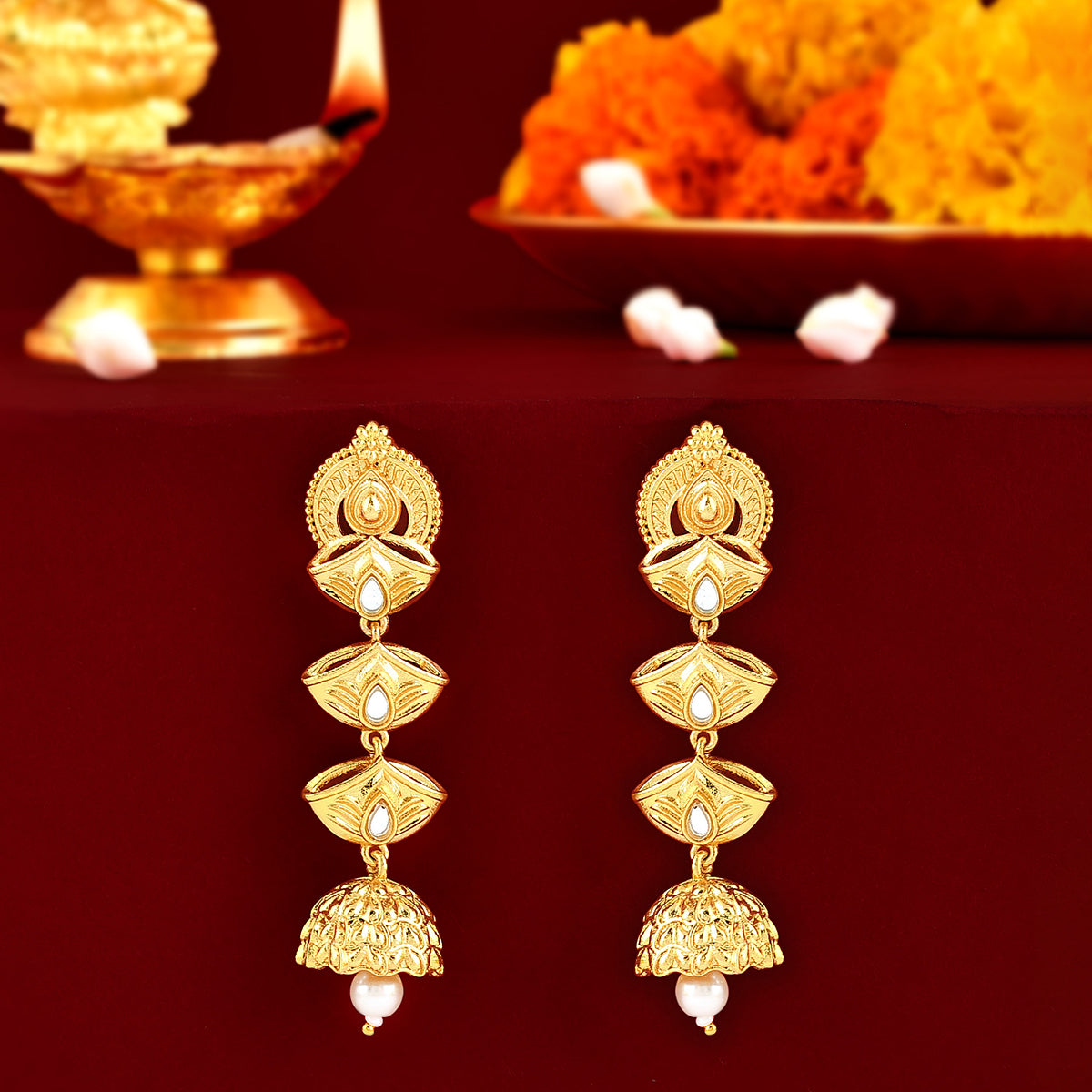 Bollywood Indian Earrings New Bollywood Party Wear Long Chandelier Women  Jhumka | eBay