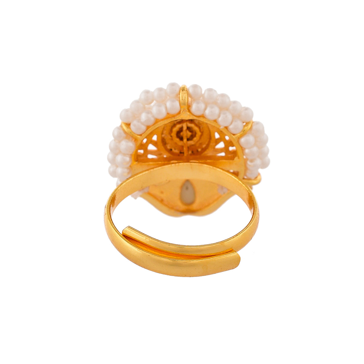 Radiant Abstract Gold Ring
