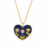 Valentine's Day Bloom Heart Pendant