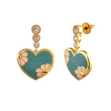 Valentine's Day Camellia Drop Earrings