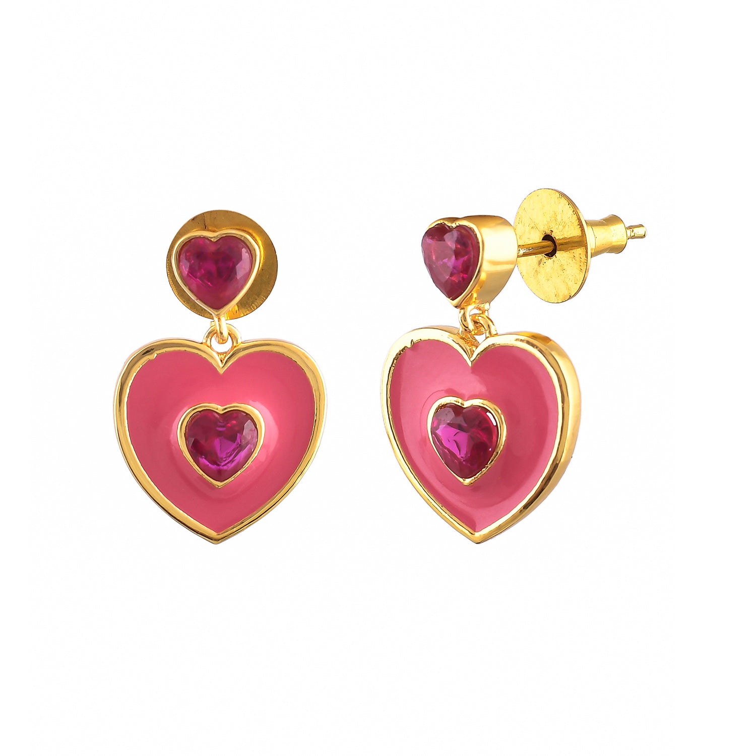 Heart Design Stylish Acrylic Heart Shape Dangler Earrings for Women in  Bulk/wholesale at Rs 20/pair | Rani Garden, Geeta Colony | Delhi | ID:  27333116230