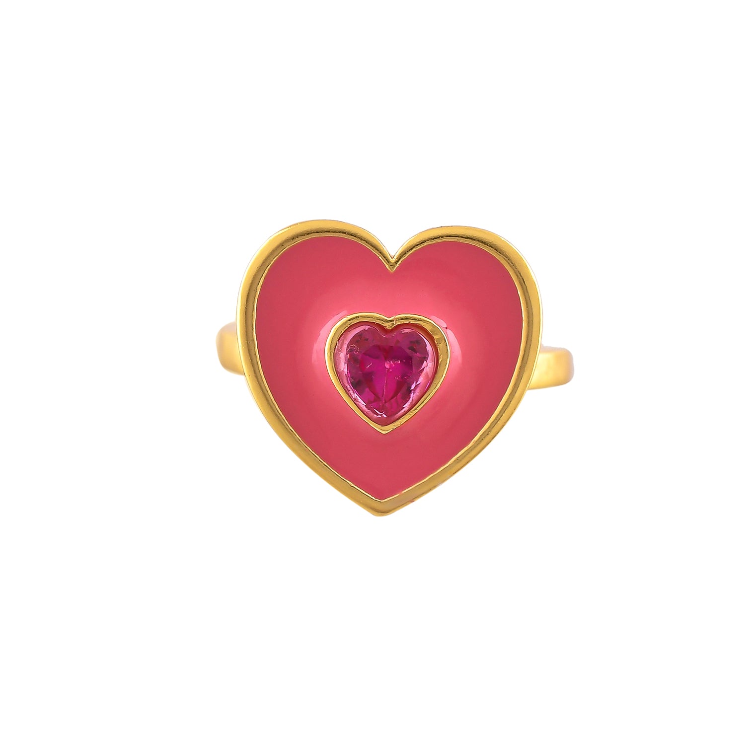 Valentine's Day Pink Heart Ring