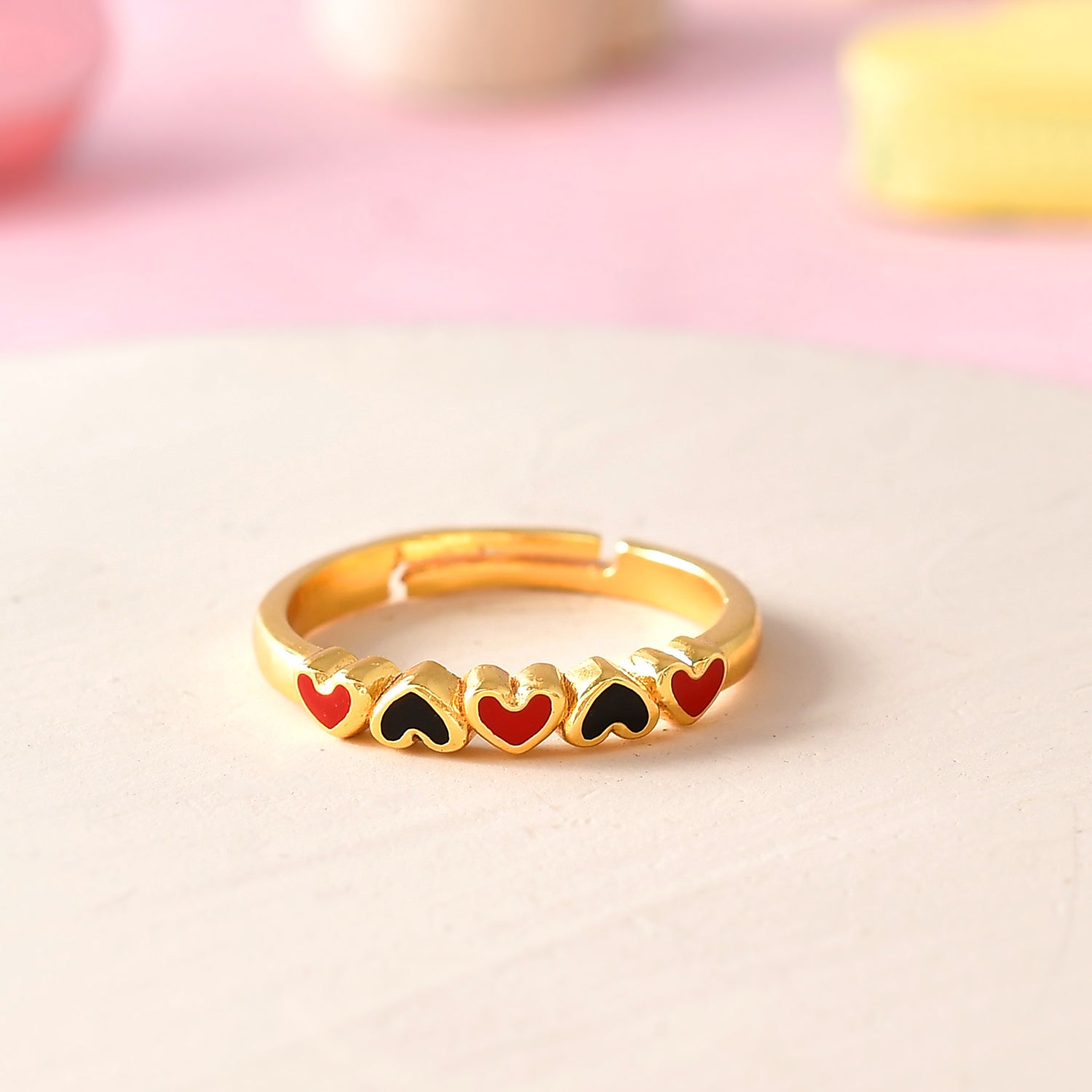 Valentine's Day Enamel Heart Ring – VOYLLA - Main Image