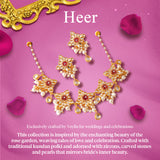 Heer Jasmaira Layered Pendant Necklace Set