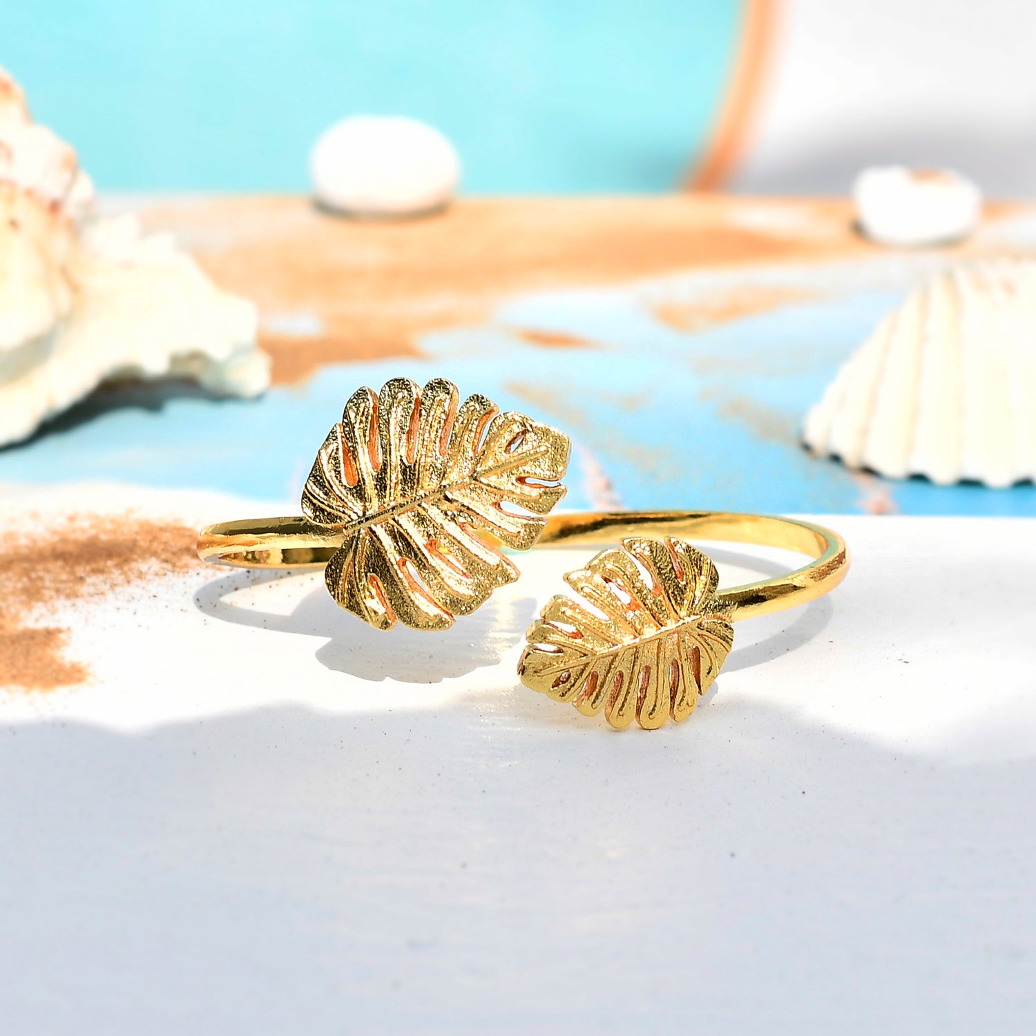 Hawaii Monstera Wrap Cuff