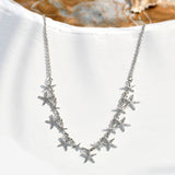 Hawaii Starfish Dangler Silver Necklace