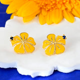 Flower Fantasy Sunflower Symphony Floral Statement Earrings