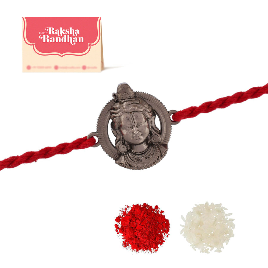 Ram Lalla Black Rhodium Rakhi For Brother | Voylla Rakhi