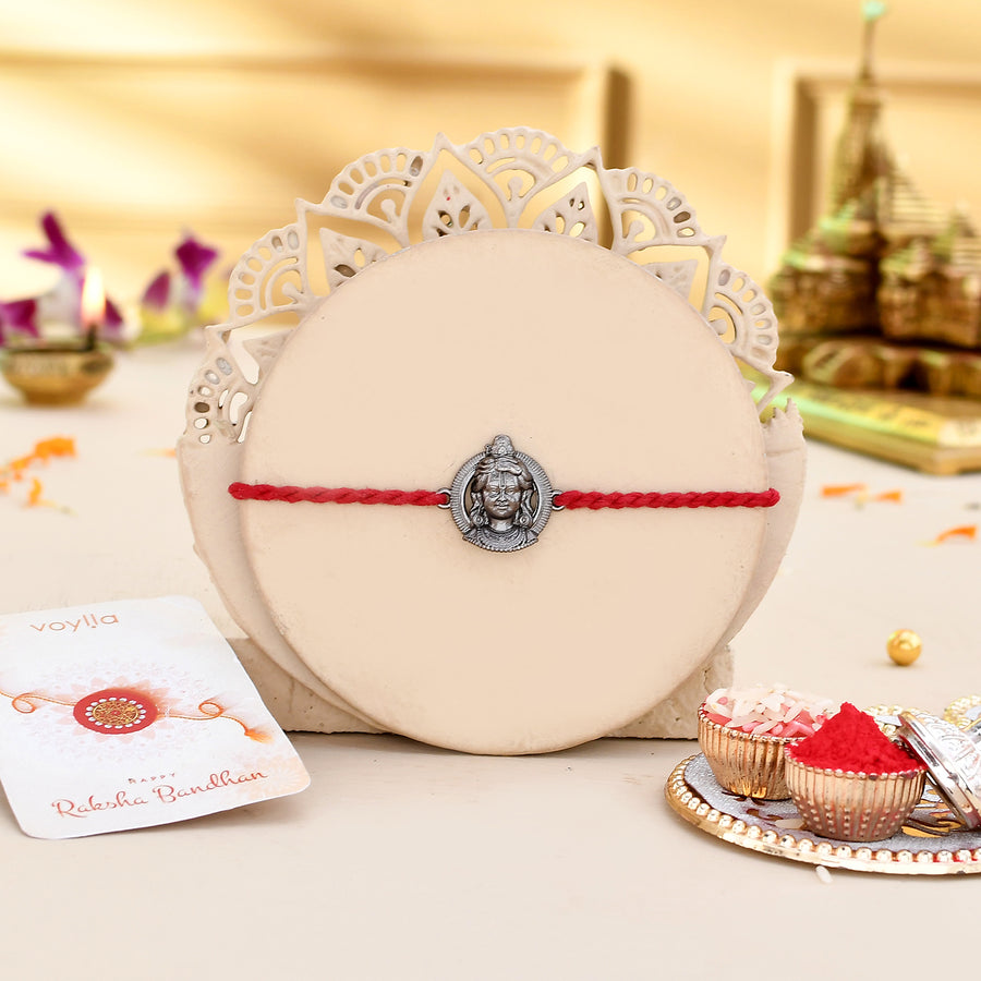 Ram Lalla Black Rhodium Rakhi For Brother | Voylla Rakhi
