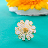 Flower Fantasy Ivory Blossom Floral Small Ring