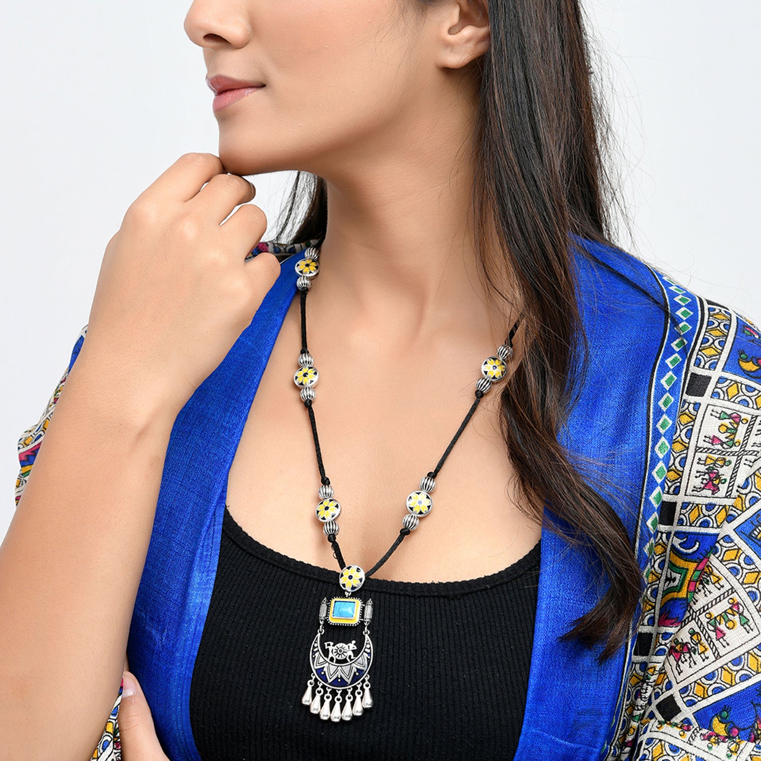 Warli Nagada Sang Dhol Statement Necklace