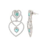 Halo Essence Heart Dangler Earrings