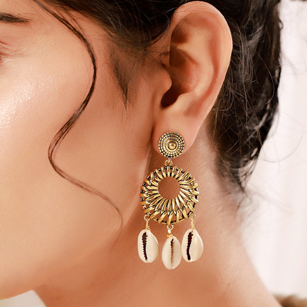 Woven Wonders Plain Dutch Weave Dangler Earrings – VOYLLA