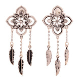 Boho Tribe Flora Oxidised Necklace set For Women