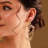 Gota Patti Shahi Jhalar Earrings