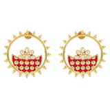 Gota Patti Shahi Aabha Earrings