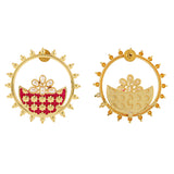 Gota Patti Shahi Aabha Earrings