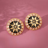 Gota Patti Sunehri Mandala Earrings