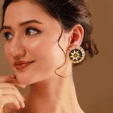 Gota Patti Sunehri Mandala Earrings