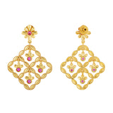 Gota Patti Nakashi Jaali Earrings