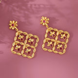 Gota Patti Nakashi Jaali Earrings