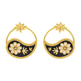 Gota Patti Phoolra Ambi Earrings