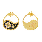 Gota Patti Phoolra Ambi Earrings