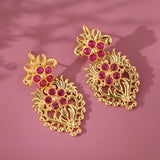Gota Patti Phoolra Zari Earrings