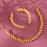 Gota Patti Latika Pushp Necklace Set