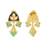 Gota Patti Jamuni Panna Haar Necklace Set