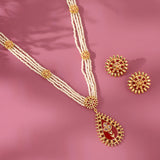 Gota Patti Surya Moti Haar Necklace Set