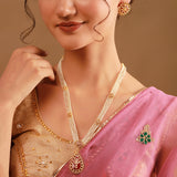 Gota Patti Surya Moti Haar Necklace Set