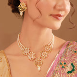 Gota Patti Maharani Gulmala Necklace Set