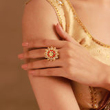 Gota Patti Rang Mahal Ring
