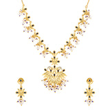 Gota Patti Shahi Guldaasta Necklace Set