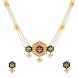 Gota Patti Shahi Jharokha Haar Necklace  Set