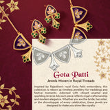 Gota Patti Shahi Jharokha Haar Necklace  Set