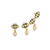 Gota Patti Noor Cuff Earrings