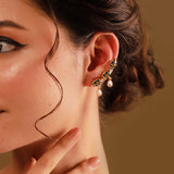 Gota Patti Noor Cuff Earrings