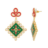 Gota Patti Rang Mahal Earrings