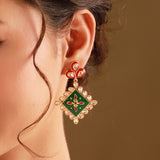 Gota Patti Rang Mahal Earrings