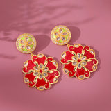Gota Patti Gulphool Earrings