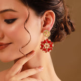 Gota Patti Gulphool Earrings