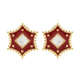 Gota Patti Meena Sitara Necklace  Set