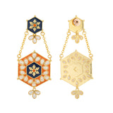 Gota Patti Shahi Jharokha Baaliyan Earrings